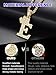Richsteel Simulated Diamond Cubic Zirconia E Letter Pendant Necklace Men Women 18K Gold Plated Hip Hop Initial Name Jewelry,Gift for Christmas