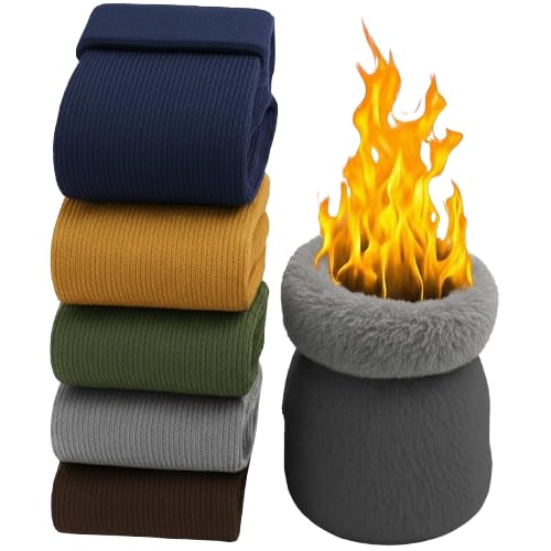 Breathable Knit Everyday Socks Comfortable Warm Socks Designed for Long Lasting Daily Use (Pack of 5)-image-37