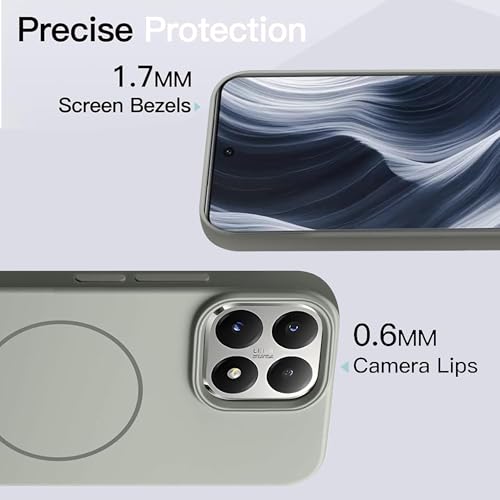 Image of KARWAN Ultra Slim MagEaze Magnetic Matte Finish Back Case Cover Compatible with MI 15T N52 Magnetic Ring, Wireless Charging Compatible, Scratch Resistant, Hard PC, Grey