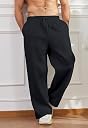 Men’s Track Pants Regular Fit | Lightweight Stretchable Joggers with Side Pockets | Breathable Gym, Running, Workout & Casual Wear Lower for Men (in, Alpha, 2XL, Regular, Black) gallery image
