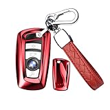 Varios colores: esta elegante funda para llave remota inteligente, tenemos cinco tipos de opciones de color: rosa, rojo, azul, plata y negro, puedes elegir según el tipo de vehículo y el aspecto del vehículo. Recibirás 1 funda para llave y 1 llavero. (Siempre intentamos satisfacer a nuestros clientes y ofrecer un servicio al cliente amigable de por vida.)