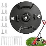 Messerscheibe für Akku Rasentrimmer mit 10 Edelstahlmessern, 8× Edelstahlschrauben, Ersatz Schneidscheibe, Universal Messerhalter Kompatibel mit E-inhell | G-ardol | G-artenmeister | Mr G-ardener
