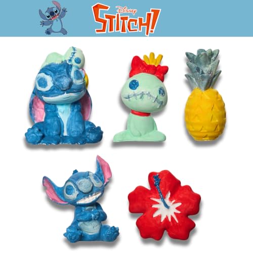 Disney Stitch DIY Pinte suas próprias estatuetas conjunto de artes e artesanato para crianças, tinta