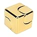 Metal Square Finger Gyroscope Cube, Stress Relief Decompression Fingertip Toy, Hand for Children Adults, Sturdy Metal Construction with Electroplating Finish