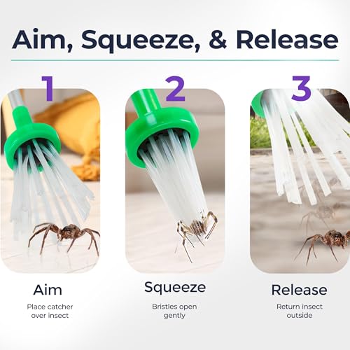 Niftii Spider Catcher With Extra Long Handle - Insect Catchers Safely Humanely Removes Spiders Insects Wasps Bees Moths, Spider Catchers For Home - 6