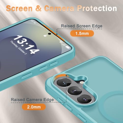 Image of for Samsung Galaxy S26 FE Case, Matte Magnetic Phone Cover, Light Blue