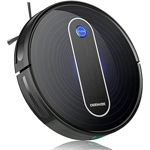 Robot Vacuum,Deenkee DK600MAX Robot Vacuum Cleaner 3-IN-1 Upgraded 2000PA Auto Robotic Vacuum,120Min Runtime 6 Cleaning Mode Robot Vacuum for Pet Hair,Hard Floor&Carpet(2.75"Thin,Self-Charging,Quiet) Cover