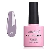 AIMEILI Soak Off U V LED Gel Nail Polish - Cashmere Kind of Gal (040) 10ml