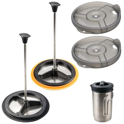 ziHenryDa 2-Pack Silicone French Press Coffee