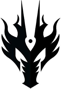 Ryuga Symbol 5.5" Wide Kamen Rider Sentai TV Series Movie Logo Custom Die Cut Decal - Black Color