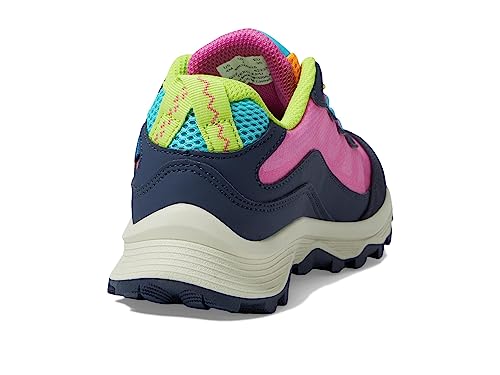 Merrell Merrell Unisex Kid's Moab Speed Low Waterpoof Hiking Shoe, Navy/Multi, 3 Medium