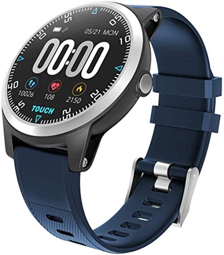 Preisvergleich Produktbild Smartwatch, EKG-Herzfrequenz-Armband, Blutdruck-Fitness-Tracker, wasserdicht, Farbbildschirm, für Männer und Frauen, Sport, Adroid, iOS-Armbanduhr, Blau
