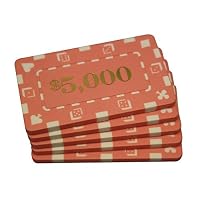 新品未開封 カジノチップ 10000(壹万)ピンク ×100枚セット プラーク