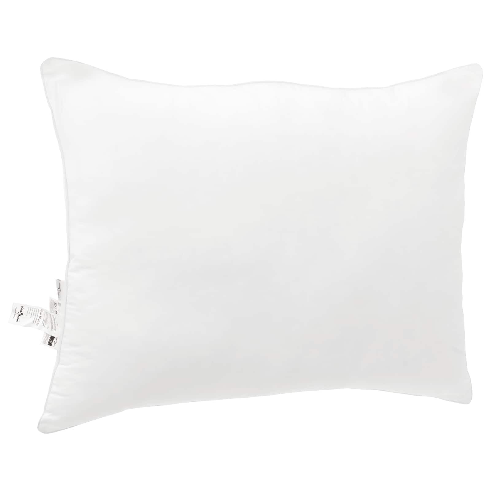 Bettdecken Set mit Kissen Weiß Mikrofaser 220 x 135 cm 2-teilig Ganzjahresbett Decke mit Reißverschluss für Schlafzimmer Deko und komfortable Bettwaren & Bettwäsche