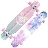 43-Zoll-Profi Skateboard Longboard Anfänger Erwachsener Jugend Brush Street Vierrädrige Scooter For Jungen Und Mädchen, Die Komplette Skateboards, Double Kick-7-Schicht Ahorn-Holz-Standard-Skateboard