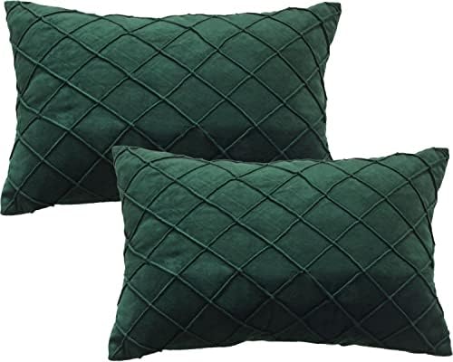 GONOVE Cushion Cover Pack of 4, 45X45cm Velvet Lattice Throw Pillow Cases Shells Decorative Square Pillow Covers Protector for Home Couch Sofa Bed
