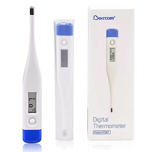 Berrcom Digital Thermometer For Adults And Kids, Oral And Underarm Thermometer For Fever With 30 Seconds Fast Reading, C/F Switchable Rectal Thermometer For Babies (Dt-007) #TOP7