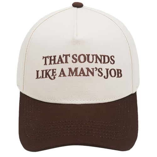 Put It On My Husband's Tab Funny Trucker Hats Women Adjustable Baseball Cap Embroidery Fashion Trucker Hat Menace to Sobriety Hat (Coffee, One Size)