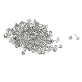 HHRJNUST 200 Piezas de Pendientes de 4 Mm con Cierre de Y Tuerca para Pendientes, Ideales para Proyectos de Bricolaje, Plata