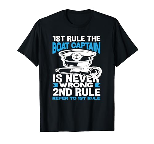 Reglas del Capitán Navegación Capitán Navegación Marinero Camiseta