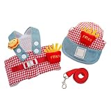 Equipaggiamento Esterno Accattivante: Il set pettorina e cappellino per cani si distingue per il design adorabile e le caratteristiche pratiche. Offre sia appeal estetico che utilità, mantenendo gli animali comodi e protetti durante attività all'aperto come camminate, escursioni o giochi al .