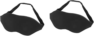 Healeved 2piezas Para Dormir Ajustable y Confortable Para Viajes Oficina y Hogar Alivio Fatiga Ocular Color Negro