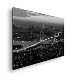 Farbenhorizont Leinwandbild Istanbuls Lichter – Brücke 