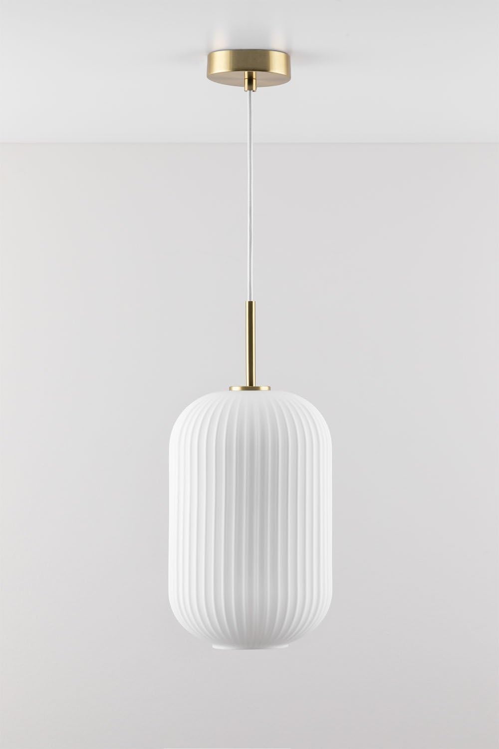 SKLUM Lampa sufitowa Bruner z metalu i szkła