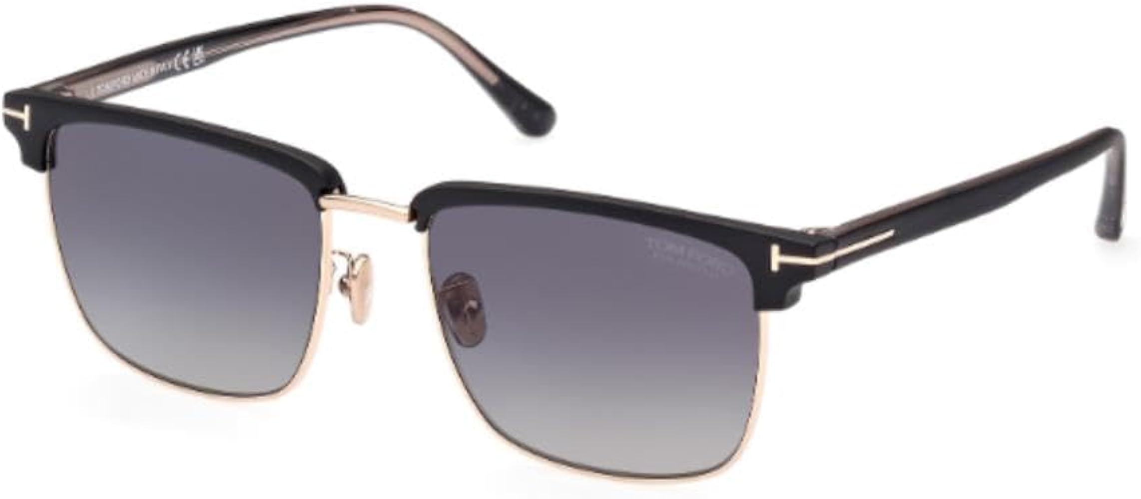 Amazon.com: Tom Ford - Hudson-02 (Shiny Black/Gold) : Clothing