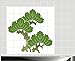 MD010 naklejki na płytki do łazienki i kuchni - płytki kuchenne 110 x 110 cm - płytki 20 x 10 cm - MD010 - piękne bonsai