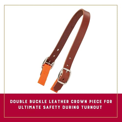 Weaver Leather Grazing Muzzle Blaze Orange, Average Horse by Weaver Leather - Image 3