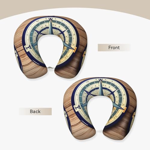 Almohada cuello en U espuma viscoelástica negra miniatura 3