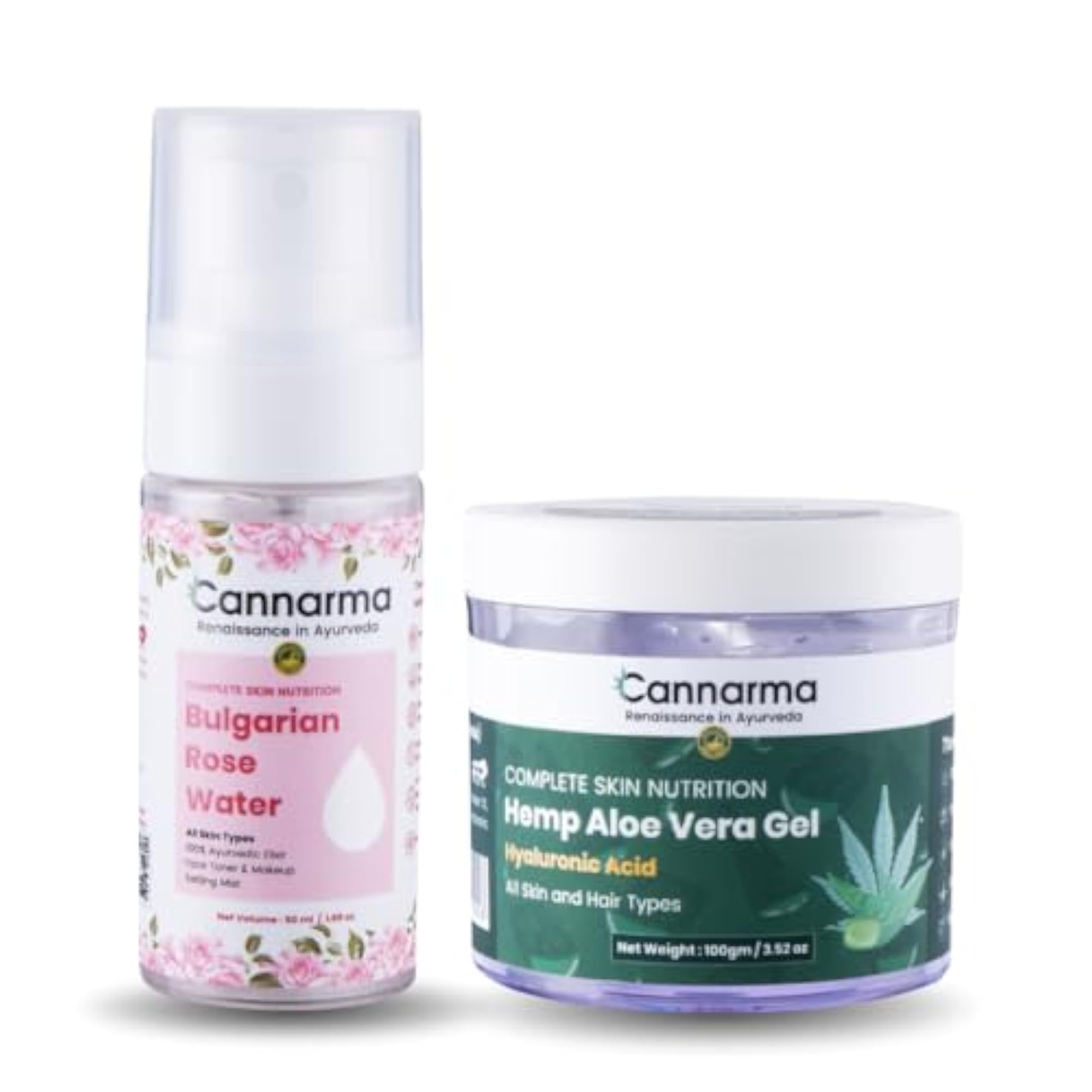 Skincare Combo Kit with Bulgarian Rose Water & Aloe Vera Gel