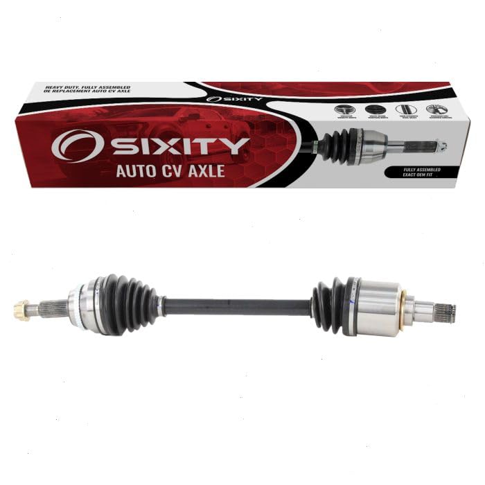 Sixity AutoFront Left CV Axle compatible with Toyota Sienna 2.7L 3.5L L4 V6 2011-2015 - Driver Side Complete Axle Shaft Assembly