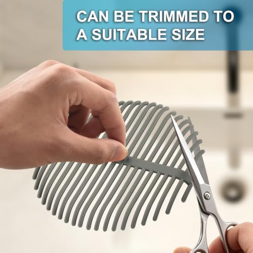 Shower Drain Hair Catcher, ABS Material Shower Drain Protector, Anti-Clog Hair Stopper for Bathroom Sink Floor Drain, 3 Pack (3 Pack) — view 6