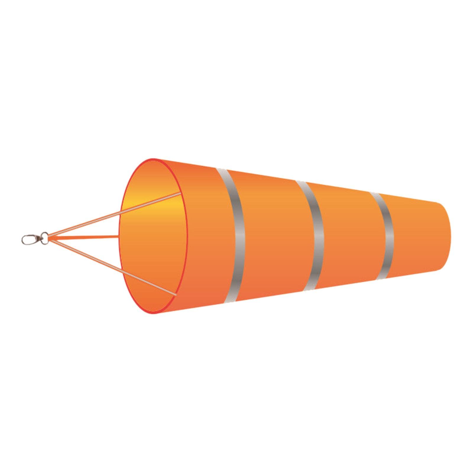 Windsock Wind Measurement Wind Direction Indicator Hanging Reflective Belt Orange-image-14