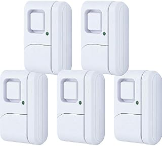 GE Personal Security Window/Door, 5-Pack, DIY Protection, Burglar Alert, Magnetic Sensor, Off/Chime/Alarm, Easy