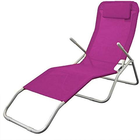 Health Lounger, Pink, with Head Pillow - relaxing lounger.
