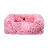 Charlie's Shaggy Faux Fur Memory Foam Sofa Bed, Orthopedic Support Egg Create Ultra Plush Sofa Style