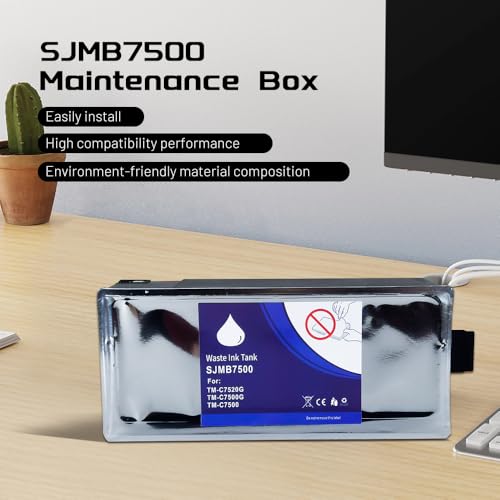 DLMELHOR SJMB7500 Tanque de manutenção compatível com impressora ColorWorks C7500 C7500G TM-C7500 TM