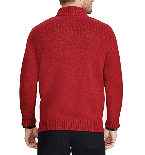 Chaps Men's Classic-Fit Mockneck Quarter-Zip Sweater #TOP19