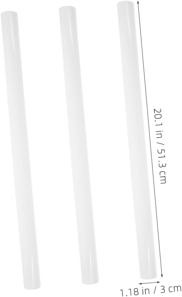 Uonlytech 3pcs PVC Mailing Tubes with Caps for Artwork Durable Protective Document Storage Versatile Shipping Tube for Maps Posters and Art Prints Diameter