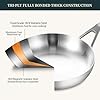 Yeksum Tri-Ply Fully Bonded Stainless Steel 8inch Frying Pan, Omelette Pans, Egg Pan Durable Chef's Pan, Kitchen Skillets 8in, Induction Pan for Steak,Egg, Compatible with All Cooktops, Up to 600℉ #1