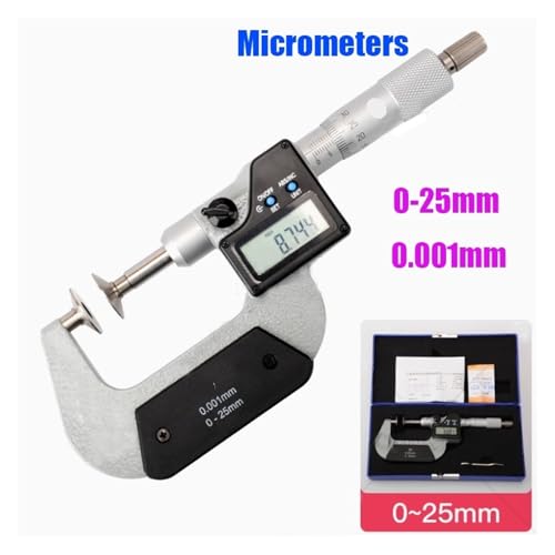 Micromètre à disque extérieur numérique 0-25mm engrenage 323-250