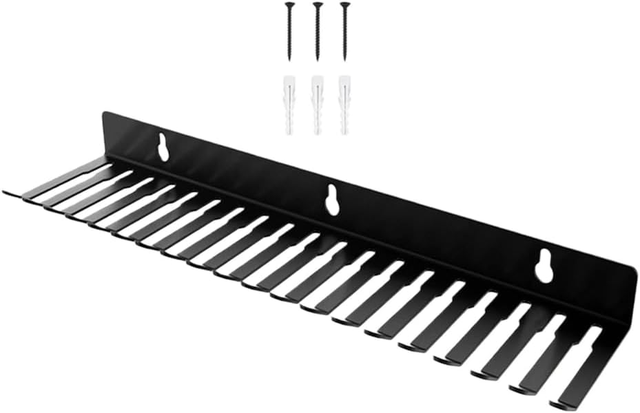 Professional Grades Cable Storage Rack 20 Slot Wall Organizers For Guitar Sounds Video Wires Thick Carbon Steel Construc