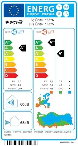 Arçelik 18325 Ekolojik Inverter Klima 18.000 Btu/h Split Klima - Görsel 5
