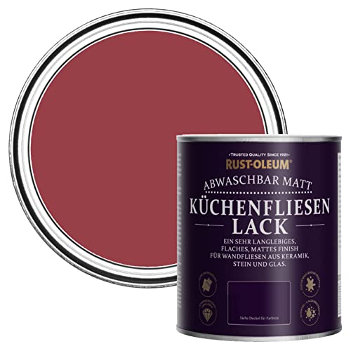 Rust-Oleum abwaschbare Küchenfliesenlack in rot mit Matt Finish - Soho 750ML