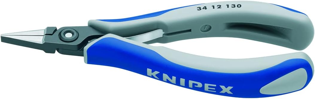 Knipex 34 12 130 Precision Electronics Gripping Pliers 5,12" flat