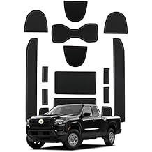SHAOHAO for 2026 Nissan Frontier Door Slot Mats Fit for 2022 2023 2024 2025 2026 Frontier Accessories S/SV/Pro-X/Pro-4X/SL Pickup Truck Car Gate Slot Pad Frontier 2025 2026 Cup Holder Mats