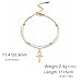 UNIFT Ankh Cross Bracelet Ankle For Women Stainless Steel Egyptian Key Of Life Cross Bracelet Ankle Fashion Charm Ankh Amulet Jewelry (gold 1, Stainless Steel)